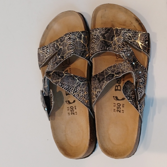 BIRKENSTOCK SNAKE PRINT SANDALS - Picture 6 of 8